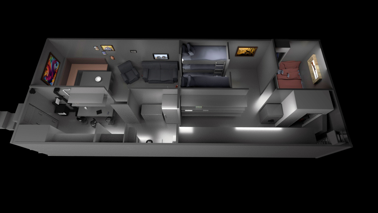 DEFCON 1 Underground Bunker floor plan