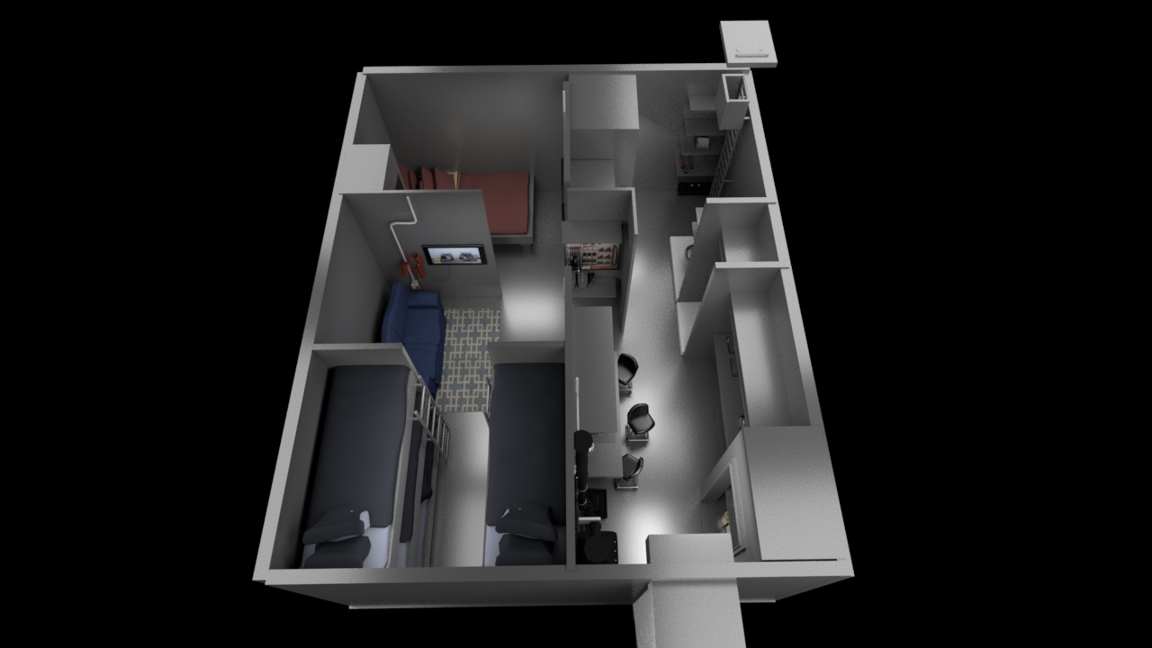 DEFCON 4 middle Underground Bunker floor plan