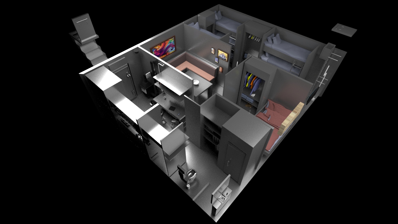 DEFCON 3 End Underground Bunker floor plan