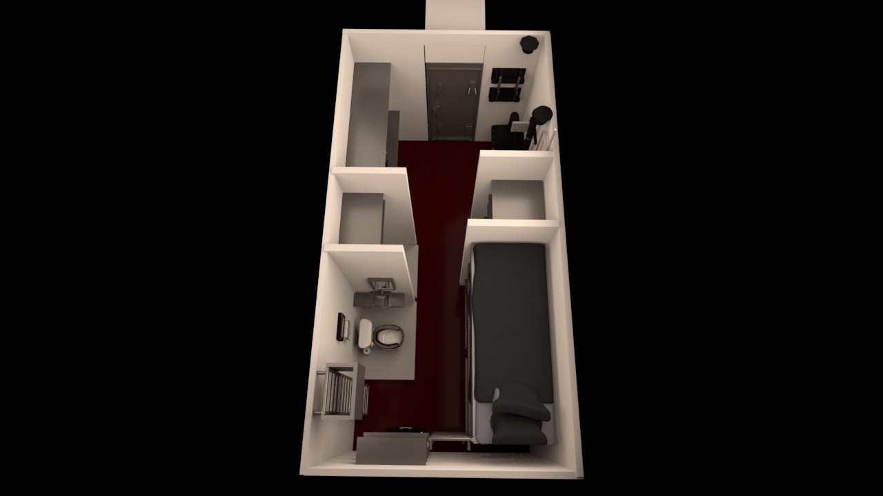 DEFCON Mini 5 Bunker middle-underground bunker floor plan