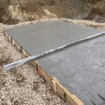 Underground Bunker Concrete Pour of 12" Thick Reinforced Pad