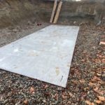 Underground Bunker Concrete Pad Finished